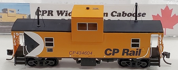 A finished CP Rail Wide Vision Caboose